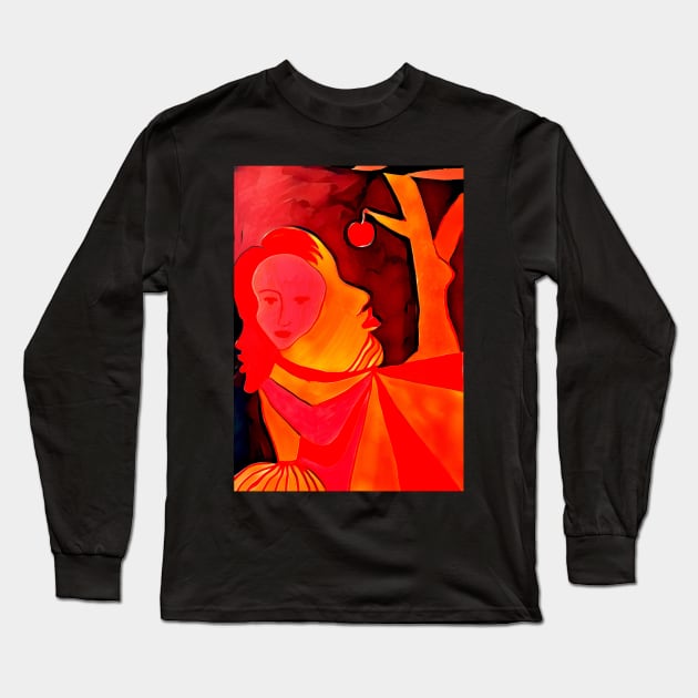 Stream of Consciousness Art Long Sleeve T-Shirt by Sarah Curtiss